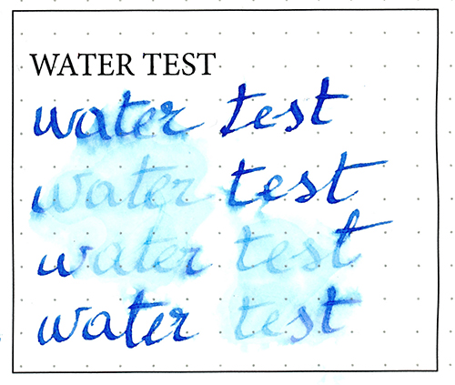 Rohrer & Klingner Blau Permanent water test