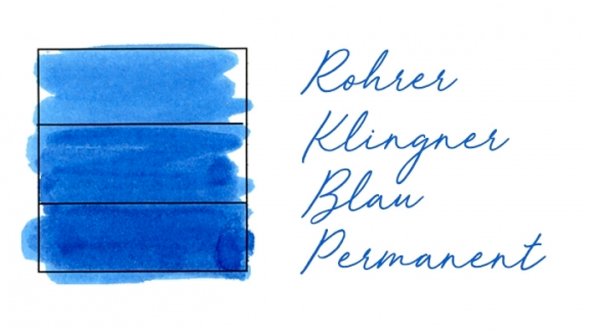 Rohrer & Klingner Blau Permanent